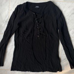 Revolve- Bardot black blouse